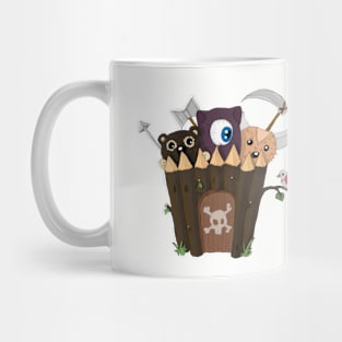 Monster behind a fort Mug